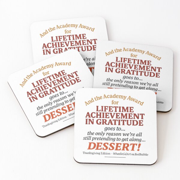 Item preview, Academy Award – Thanksgiving Edition – LIFETIME ACHIEVEMENT IN GRATITUDE designed and sold by WheelieGdArt.
