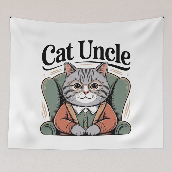 Item preview, Older Cat,Favorite Uncle,Cat Uncle designed and sold by missprint57.