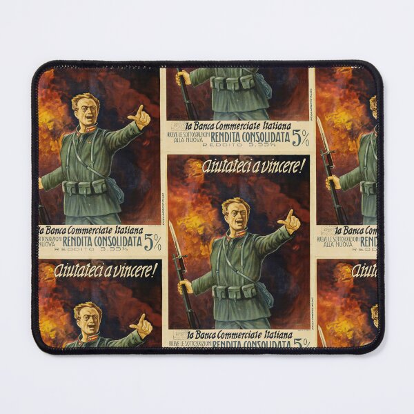Item preview, Vintage Italian WWI Propaganda Poster | Soldier Art Print | Fiery Colors & Nationalism | Support the War Effort | History designed and sold by artofuniverse.