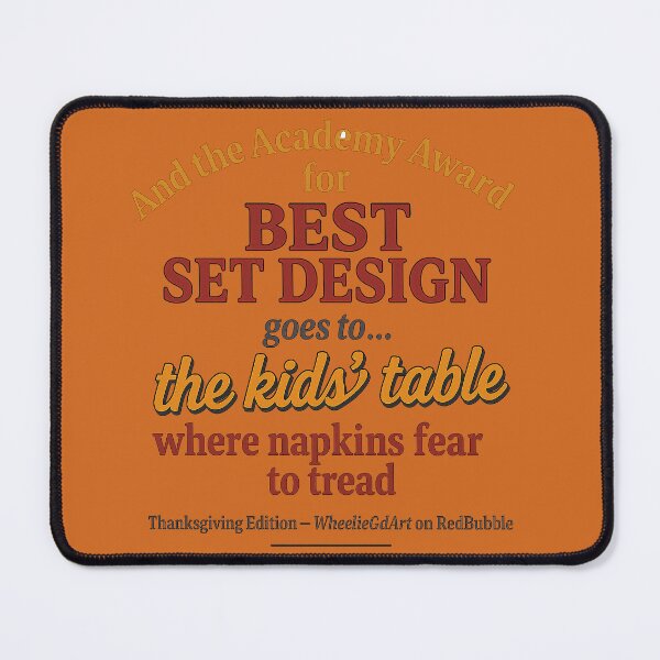 Item preview, Academy Award – Thanksgiving Edition – BEST SET DESIGN - V2 designed and sold by WheelieGdArt.