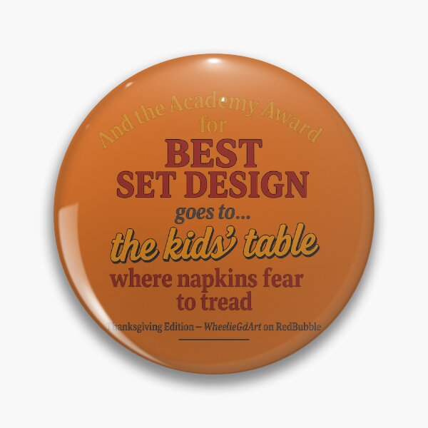 Item preview, Academy Award – Thanksgiving Edition – BEST SET DESIGN - V2 designed and sold by WheelieGdArt.