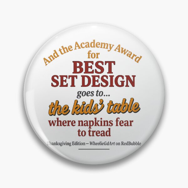 Item preview, Academy Award – Thanksgiving Edition – BEST SET DESIGN designed and sold by WheelieGdArt.