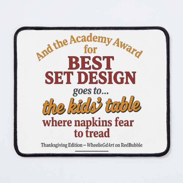 Item preview, Academy Award – Thanksgiving Edition – BEST SET DESIGN designed and sold by WheelieGdArt.