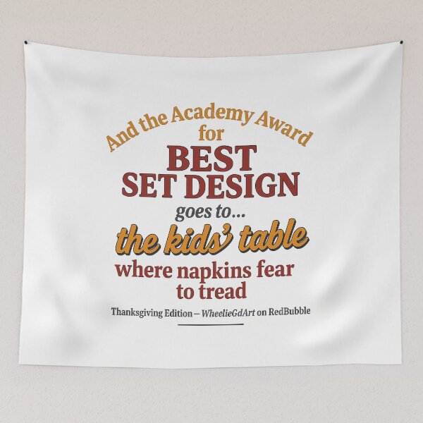 Item preview, Academy Award – Thanksgiving Edition – BEST SET DESIGN designed and sold by WheelieGdArt.