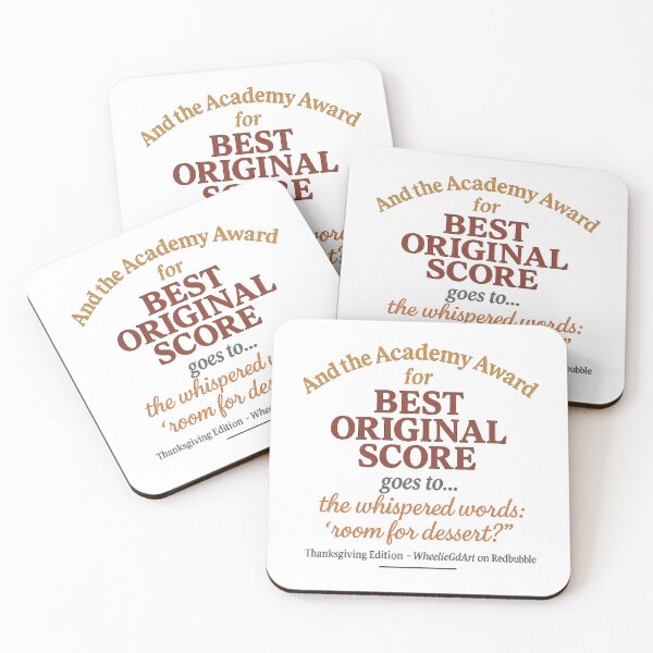 Item preview, Academy Award – Thanksgiving Edition – BEST ORIGINAL SCORE designed and sold by WheelieGdArt.