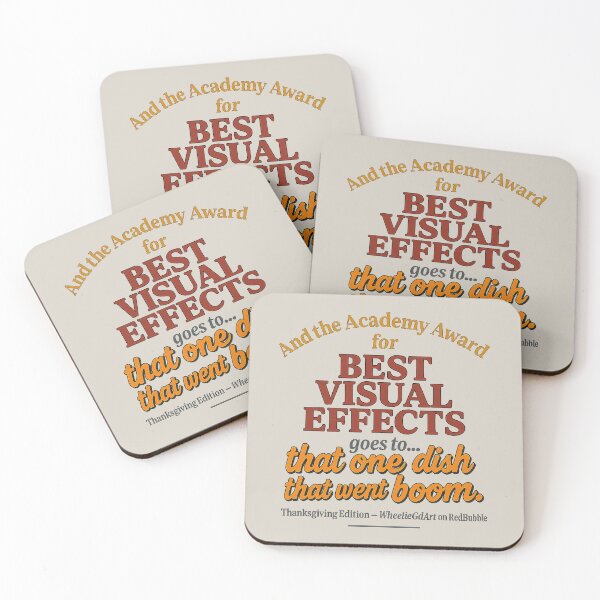Item preview, Academy Award – Thanksgiving Edition – BEST VISUAL EFFECTS designed and sold by WheelieGdArt.