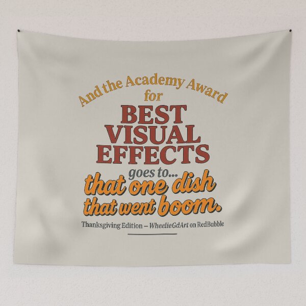 Item preview, Academy Award – Thanksgiving Edition – BEST VISUAL EFFECTS designed and sold by WheelieGdArt.