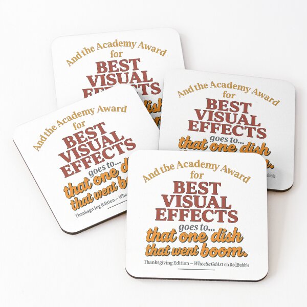 Item preview, Academy Award – Thanksgiving Edition – BEST VISUAL EFFECTS designed and sold by WheelieGdArt.