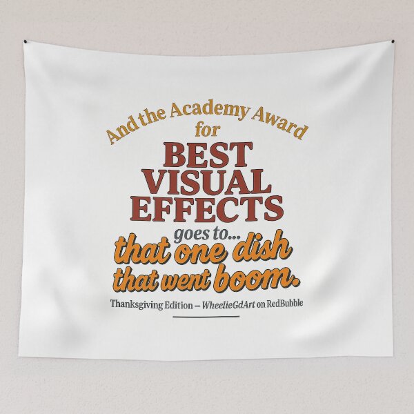 Item preview, Academy Award – Thanksgiving Edition – BEST VISUAL EFFECTS designed and sold by WheelieGdArt.