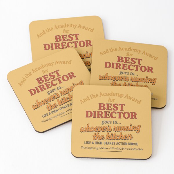 Item preview, Academy Award – Thanksgiving Edition – BEST DIRECTOR designed and sold by WheelieGdArt.