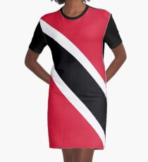 Trinidad & Tobago Flag Graphic T-Shirt Dress