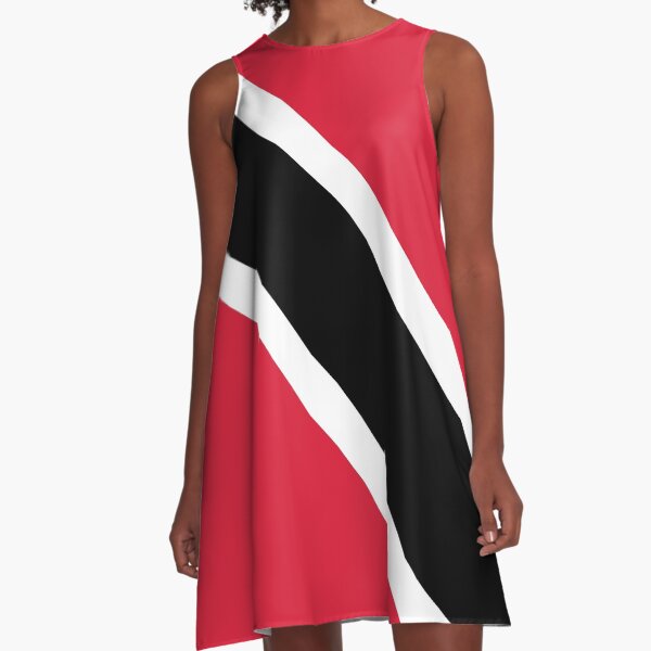 Trinidad & Tobago Flagge A-Linien Kleid