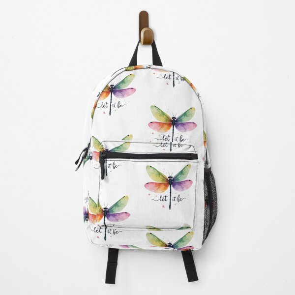 Item preview, Let It Be Rainbow Dragonfly – Inspirational Watercolor Design designed and sold by ARTYNest.store.