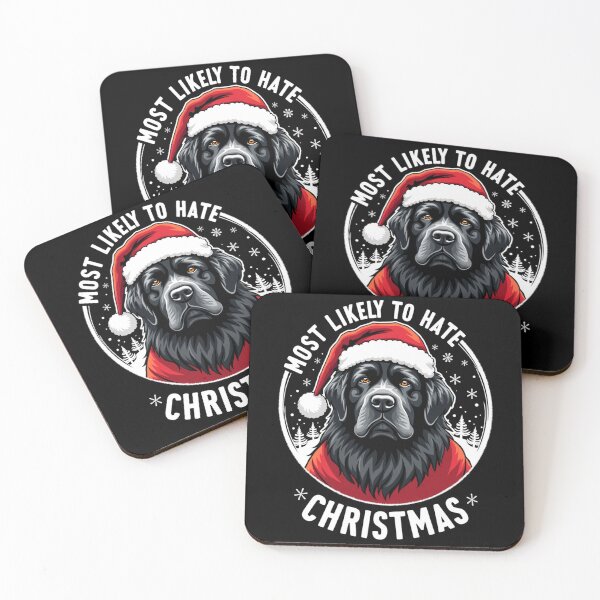 Item preview, Most Likely To Hate The Matching Christmas Newfoundland Dog  designed and sold by FrascatiStudio.