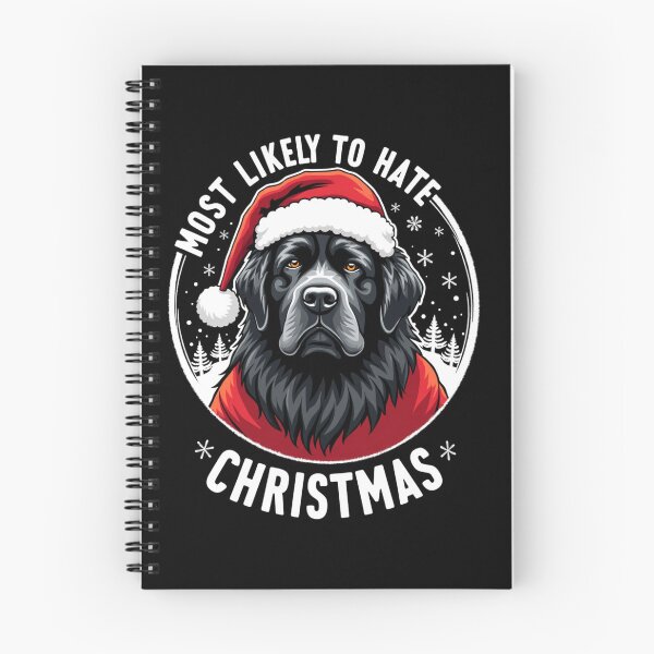 Item preview, Most Likely To Hate The Matching Christmas Newfoundland Dog  designed and sold by FrascatiStudio.