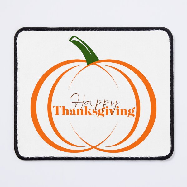 Item preview, Happy Thanksgiving Pumpkin with Brown and Orange Centered Text designed and sold by Risa-C.