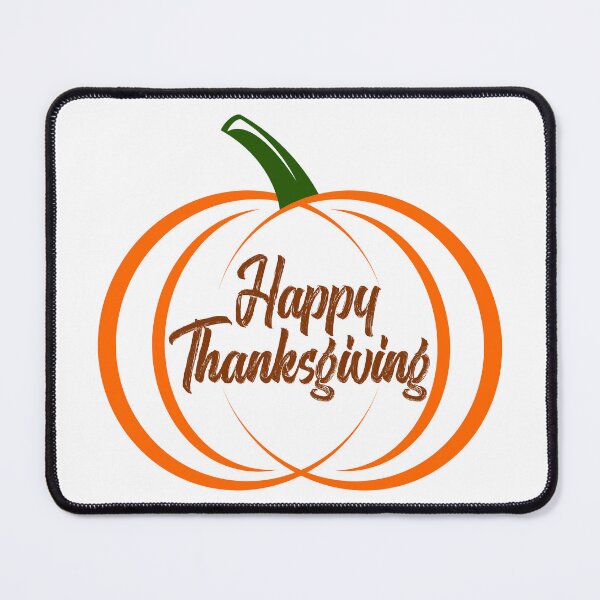 Item preview, Happy Thanksgiving Pumpkin with Brown Centered Writing designed and sold by Risa-C.