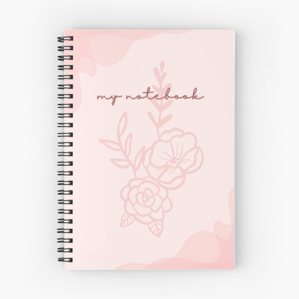 Item preview, Minimal Floral Aesthetic Notebook designed and sold by Designnari.