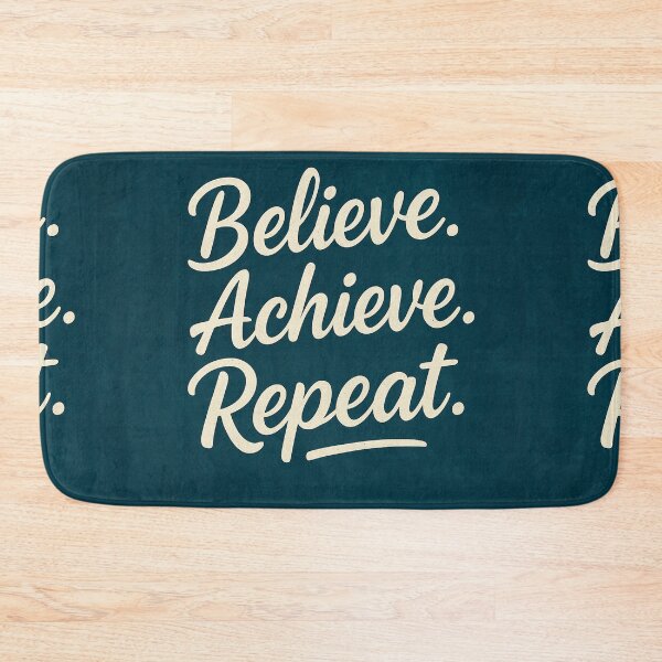 Item preview, Believe Achieve Repeat – Motivational New Year Quote designed and sold by Sadia  Jannat.