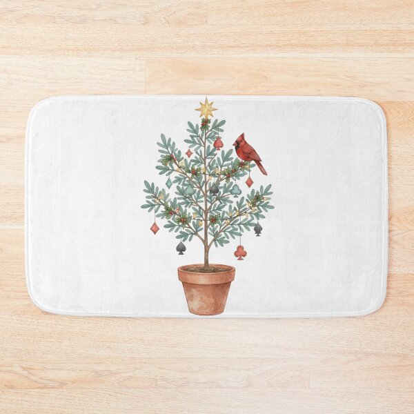 Item preview, Rue Herb of Protection Christmas Watercolor Art designed and sold by Ateliê dos Naipes .