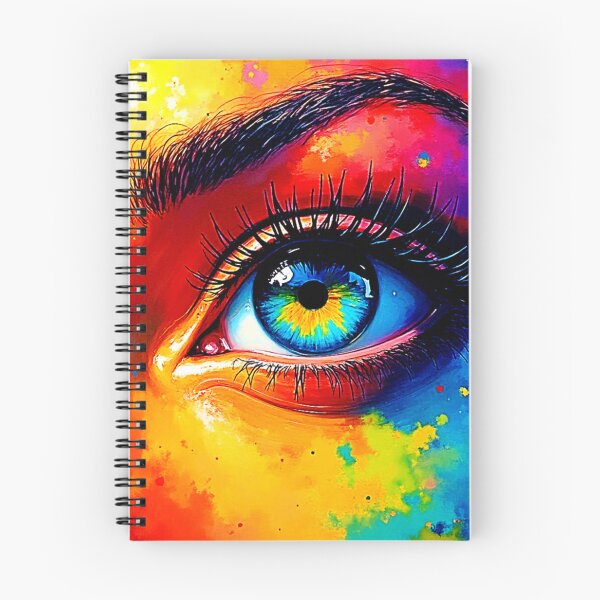 Item preview, Vibrant Soul Colorful Eye Painting  designed and sold by Health And Fitness Posts e-Store.