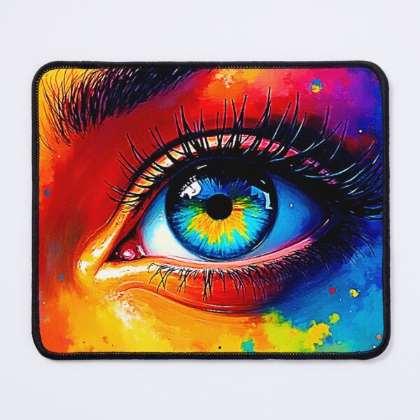 Item preview, Vibrant Soul Colorful Eye Painting designed and sold by Health And Fitness Posts e-Store.