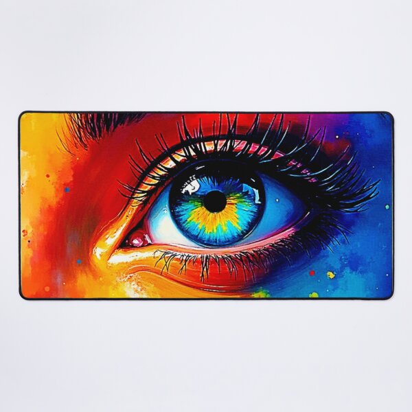 Item preview, Vibrant Soul Colorful Eye Painting  designed and sold by Health And Fitness Posts e-Store.