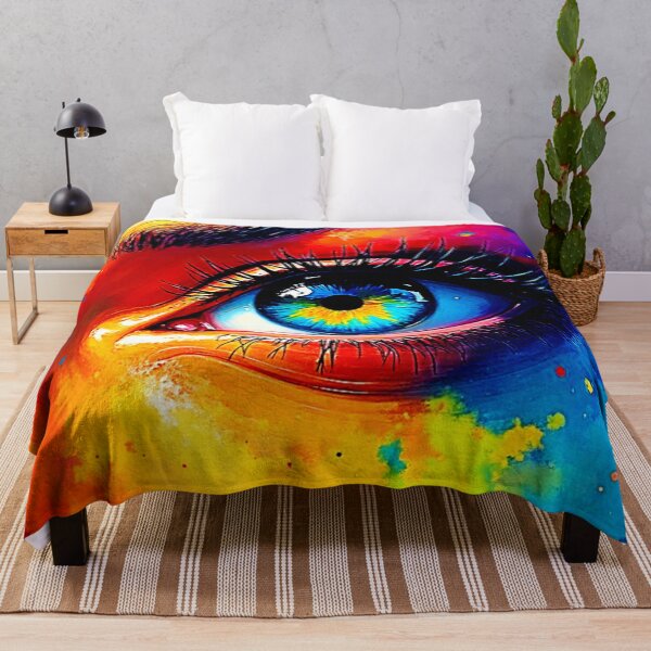 Item preview, Vibrant Soul Colorful Eye Painting  designed and sold by Health And Fitness Posts e-Store.