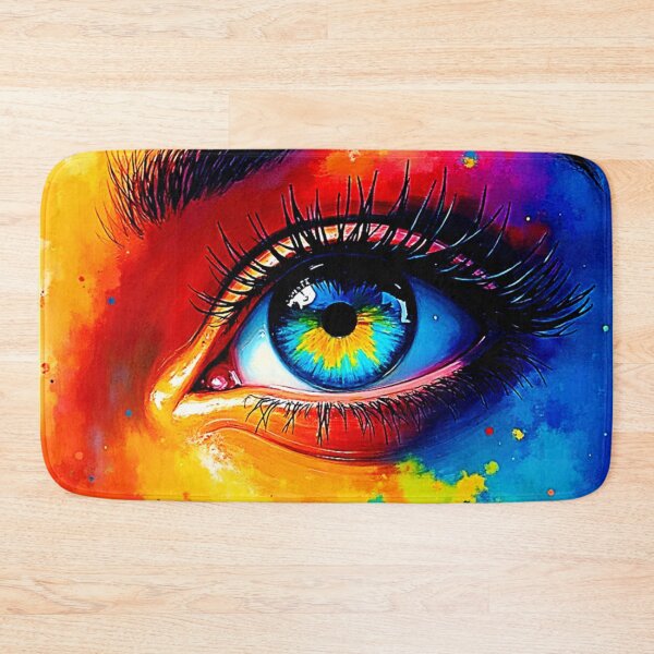 Item preview, Vibrant Soul Colorful Eye Painting  designed and sold by Health And Fitness Posts e-Store.