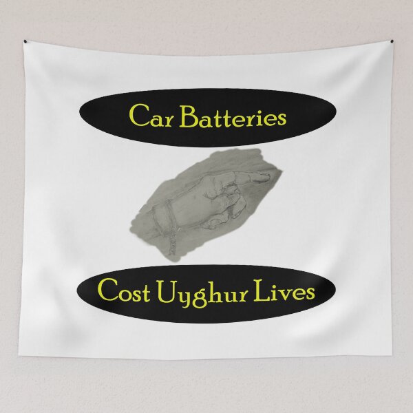Item preview, Car Batteries Cost Uyghur Lives designed and sold by Visual-Minds.