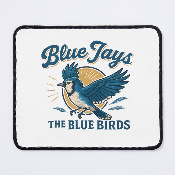 Item preview, Mid Century Blue Jay | Vintage Bird Illustration designed and sold by lamiarte.