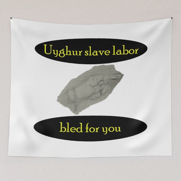 Item preview, Uyghur slave labor bled for you designed and sold by Visual-Minds.