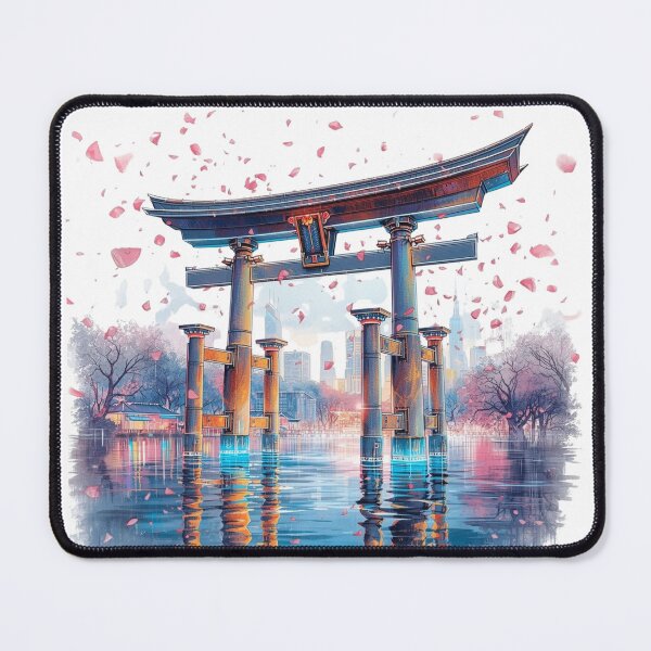 Item preview, Cyber Japan Torii – Futuristic Japanese Gateway designed and sold by AndrewYoko.