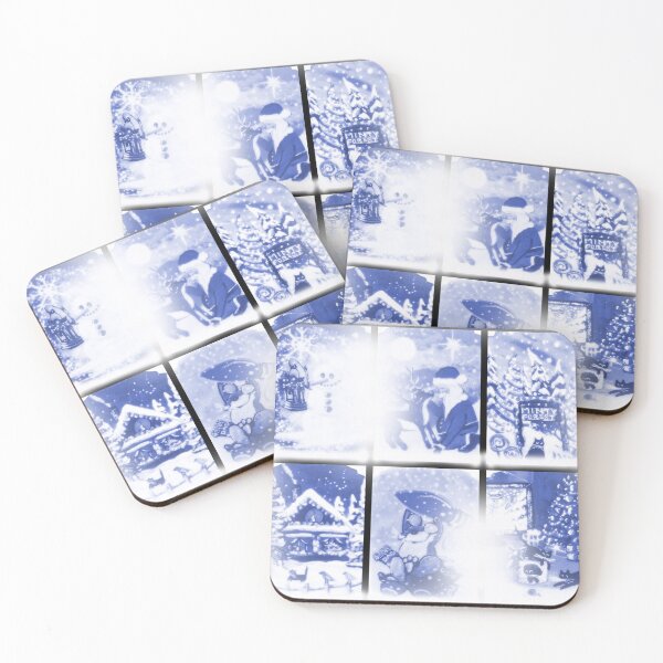 Item preview, Frosty Christmas Window Scenes designed and sold by MLanestudio.