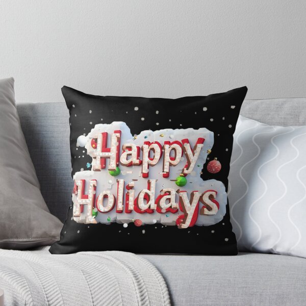 Item preview, Happy Holidays Snow & Ornament Text designed and sold by Khadigadesings.
