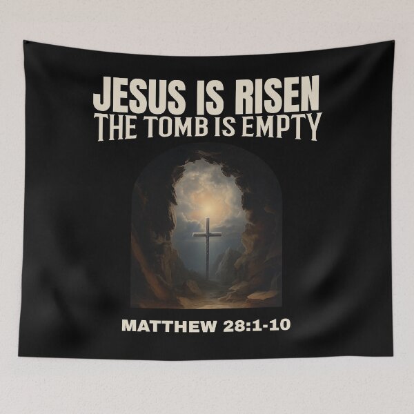 Item preview, Jesus Is Risen | The Tomb Is Empty | Matthew 28: 1-10  designed and sold by Mrs. Kizzy Gillis Heavenly-Merch.