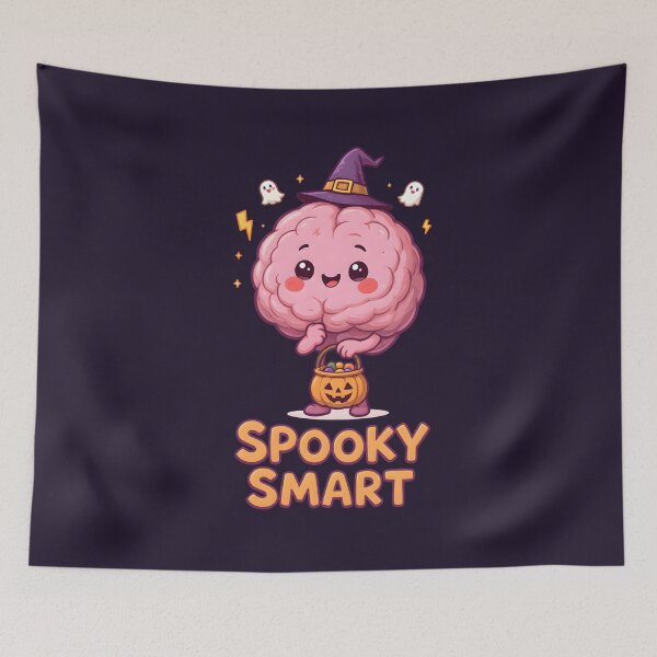 Item preview, Spooky Smart – Cute Halloween Brain Design for Science Lovers and Students designed and sold by PureBrain.