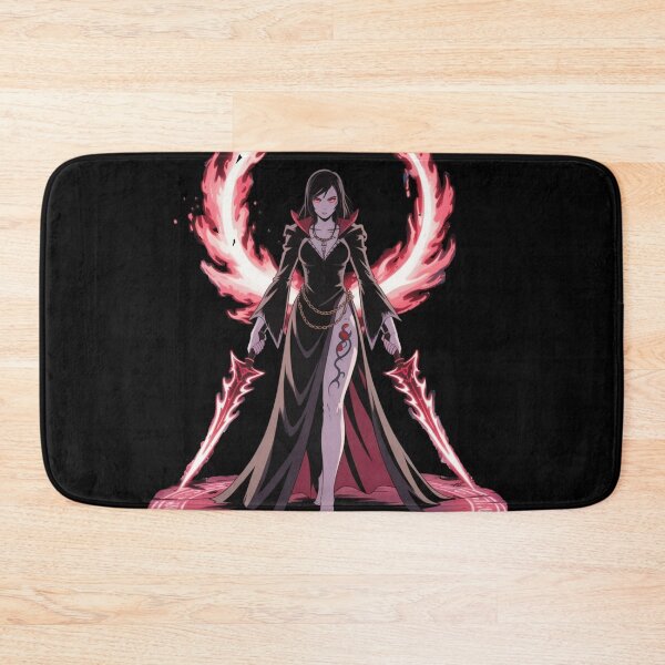 Item preview, Dark Sorceress – Gothic Anime Witch with Fire Blades designed and sold by JouRav.