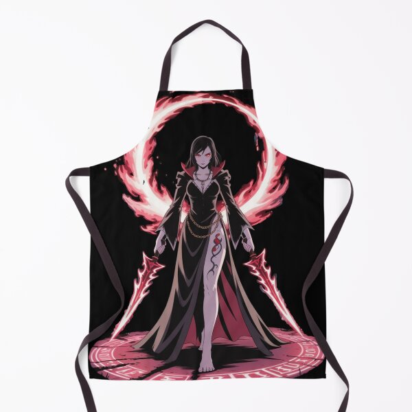 Item preview, Dark Sorceress – Gothic Anime Witch with Fire Blades designed and sold by JouRav.