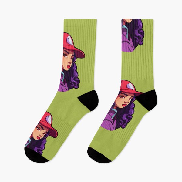 Item preview, A STREET ART GIRL WITH A RED HAT designed and sold by infinitearte.