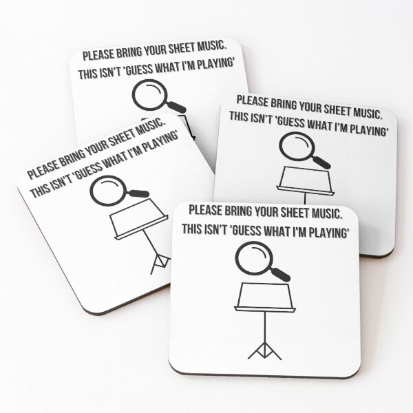 Item preview, Funny Music Teacher T-Shirt - 'Please Bring Your Sheet Music' - Guess What I'm Playing Humour designed and sold by INWESTOR88.