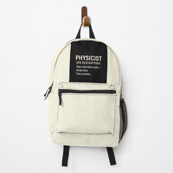 Item preview, Physicist — Job Description: Plays with Black Holes, Bends Time, Fixes Watches designed and sold by Novel Works Studio.