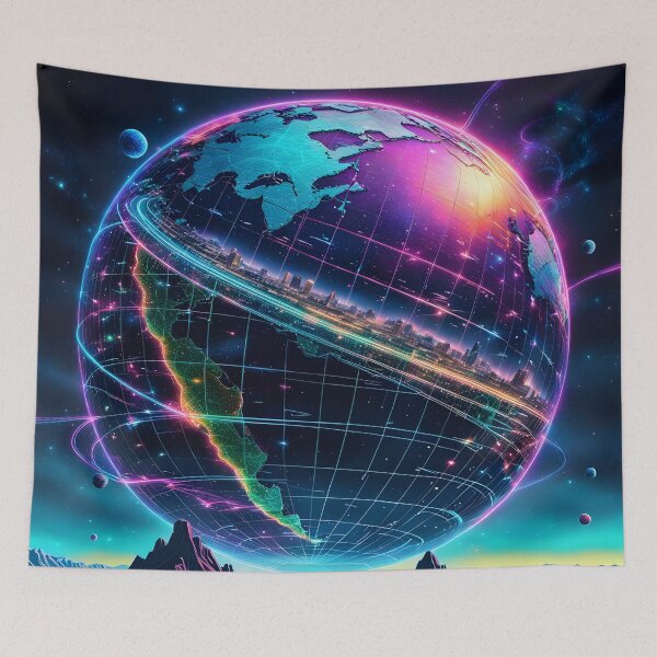 Item preview, Earth Grid: The Unseen Pulse of Our World designed and sold by PawPrintedArt.