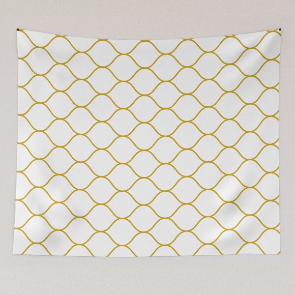 Item preview, Waves, Golden grid, Geometric designed and sold by CHERRY--SHOP.