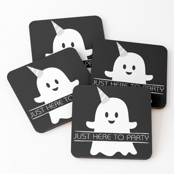 Item preview, Just Here to Party – Fun Ghost Party Design designed and sold by Compusmurf Design.