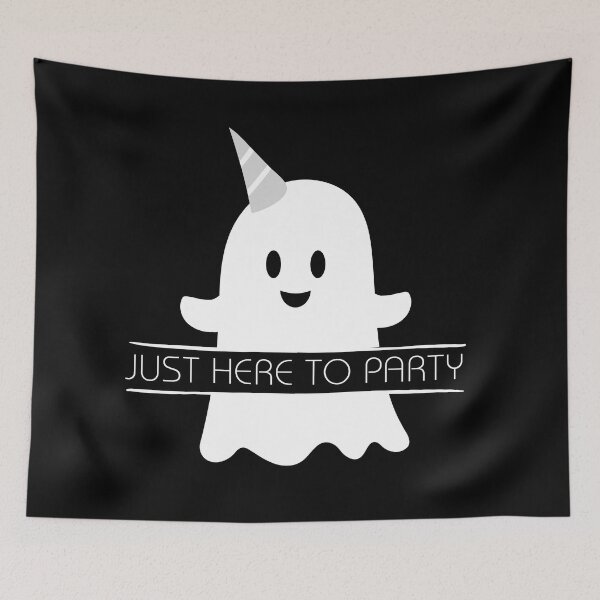 Item preview, Just Here to Party – Fun Ghost Party Design designed and sold by Compusmurf Design.