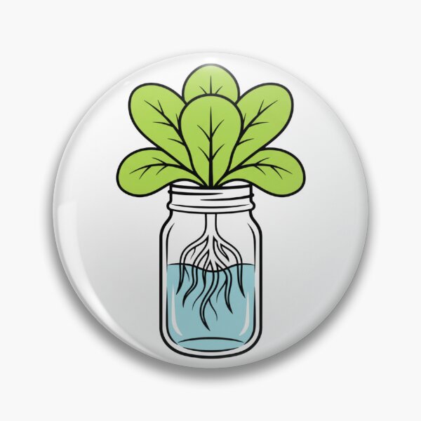 Item preview, Kratky Hydroponics Lettuce Jar Sticker & T-Shirt | Minimalist Hydro Garden Vector Art | No Pump, No Fuss Grower Gift designed and sold by kinany00.