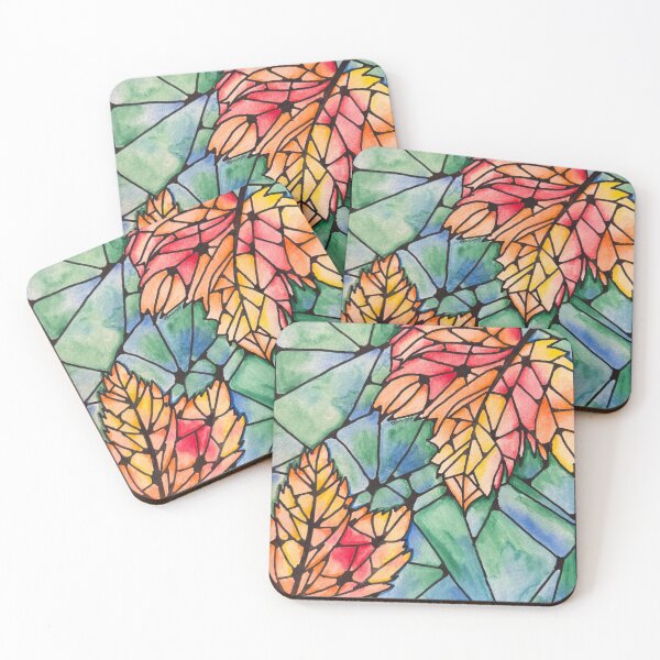 Item preview, Stainglass Autumn Leaves designed and sold by Bre-Bug-242.