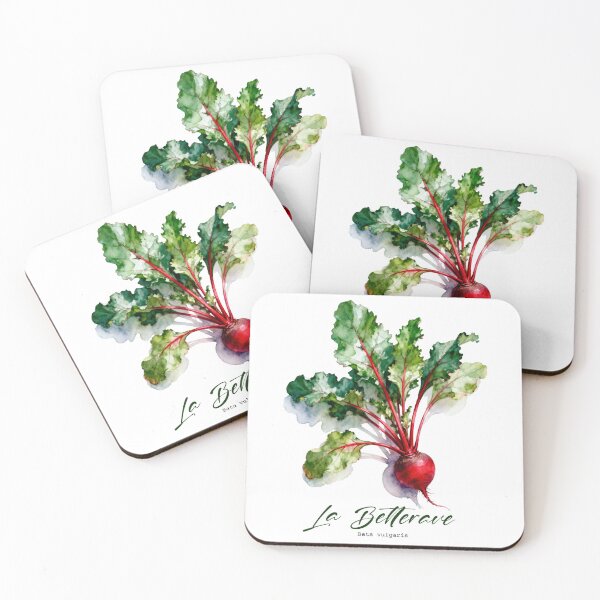 Aperçu de l'œuvre La Betterave – Aquarelles botaniques françaises pour jardiniers et francophiles créée et vendue par FrancophileFun.