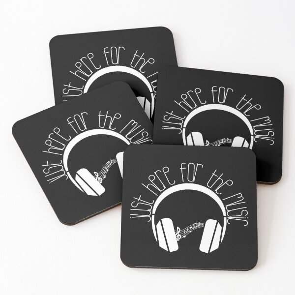 Item preview, Just Here for the Music – Funny Music Lover Quote Design designed and sold by Compusmurf Design.